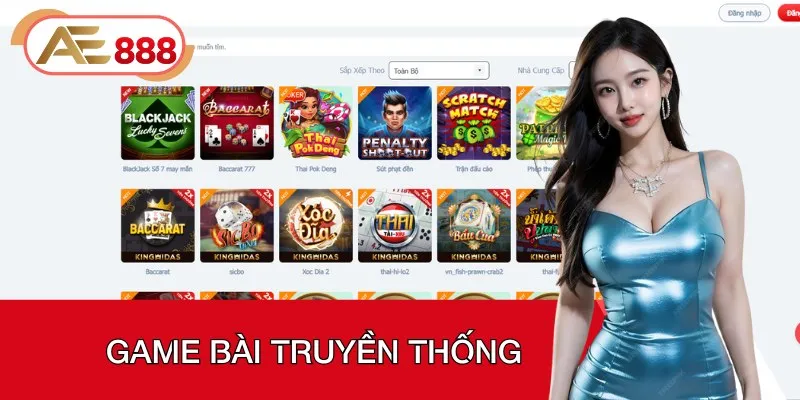 Sảnh game bài là nơi bạn có thể thỏa thích khám phá các trò chơi mới